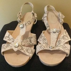 Ros Hommerson animal print sandals
